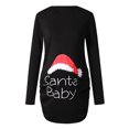 thumbnail image 1 of Black and Friday Deals 50% Off Clear! asdoklhq Maternity Clothes for Women,Women's Print Christmas Side Ruched Long Sleeve Maternity Top Pregnancy Clothes, 1 of 7
