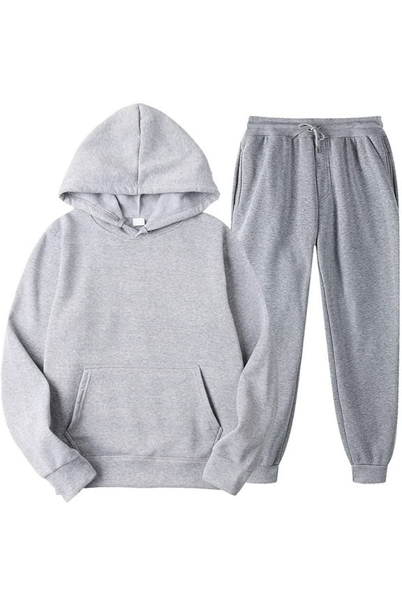 Athletic Pants for Women Clearance 2PCS Outfits Men's and Women's Sports Tracksuits Long Sleeve Pullover Hoodies Sweatshirt and Sweatpants Fall Winter Suit