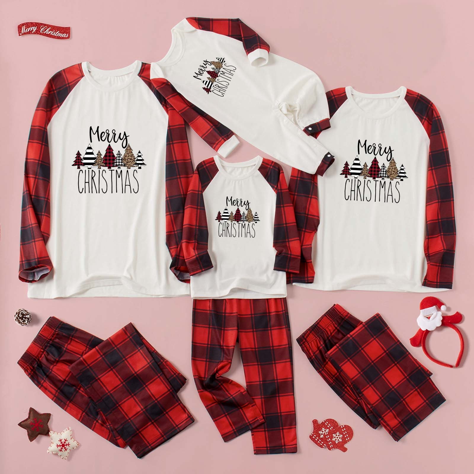 Black and Friday Deals Blueek Christmas Pajamas for Family Winter ...