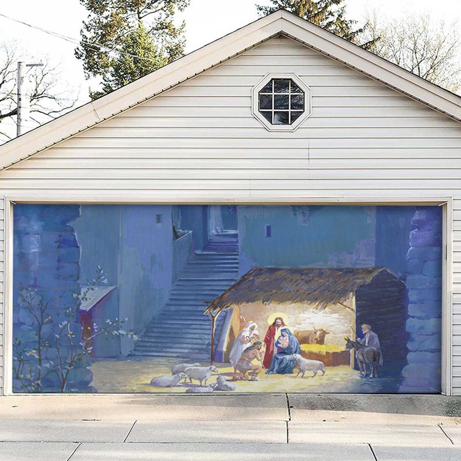 Black and Friday Deals CRAMAX Christmas Garage Door Decoration