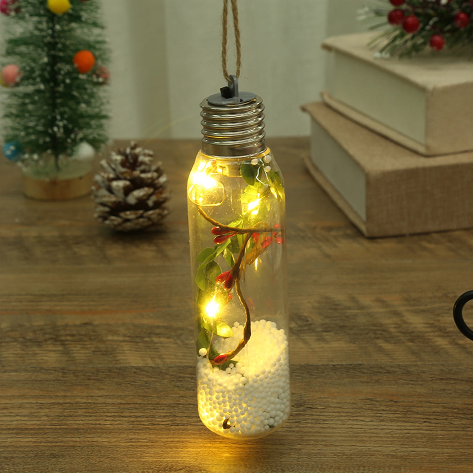 Black and Friday Deals Christmas Decor Hanging Bottle Light Christmas
