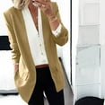 thumbnail image 1 of Black and Friday Deals Clearance under $15 Turilly Lady Coats Winter Plus Size Jackets Fashion Women Turn Down Collar Long Sleeve Casual Coat Cardigan Blouse, 1 of 6