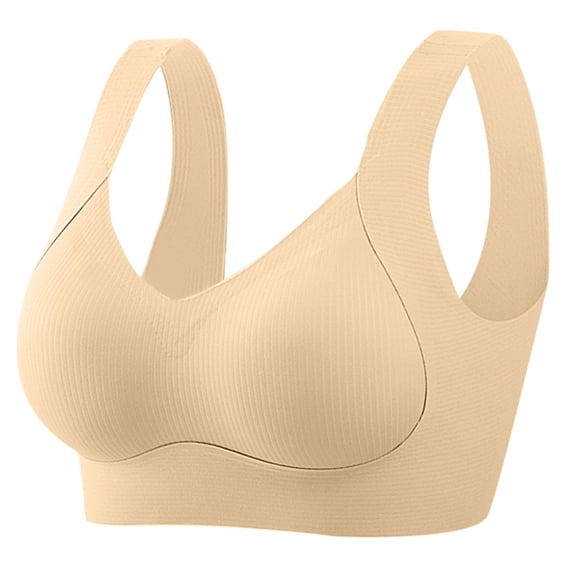 GaThRRgYP Everyday Use Women's Bra with Full Coverage,1pc Women Fashion Sports Bra underwear Bra Everyday underwear Beige XXXXXL