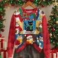 thumbnail image 1 of GaThRRgYP Plus Size Tunic Tops for Women,Women's Christmas Solid-color Round-neck Casual Sporty Long-sleeved Fleece Sweatshirt Top Multicolor L, 1 of 9