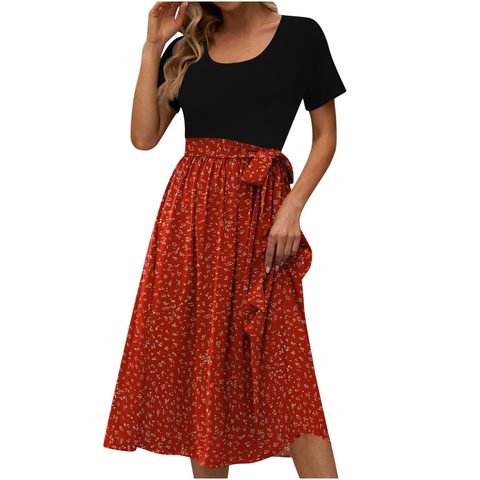 Black and Friday Deals Clothes under 5 GaThRRgYP Short Sleeves Dress