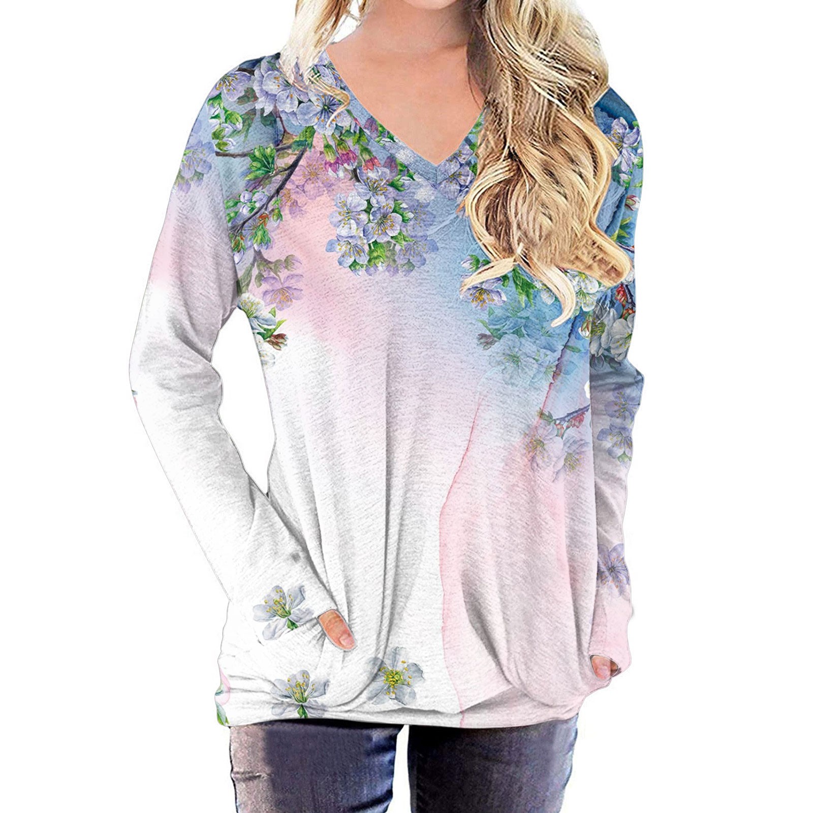 Black and Friday Deals Clothes Fjofpr Womens Tops Long Sleeve Blouses