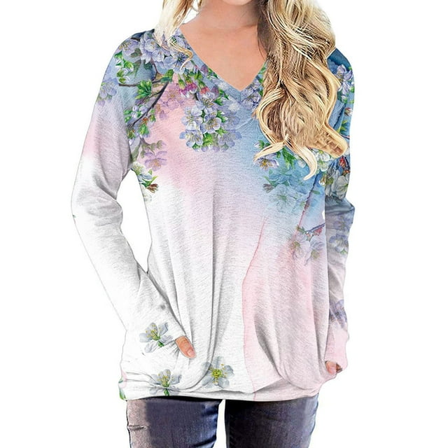 Black and Friday Deals Clothes Fjofpr Womens Tops Long Sleeve Blouses