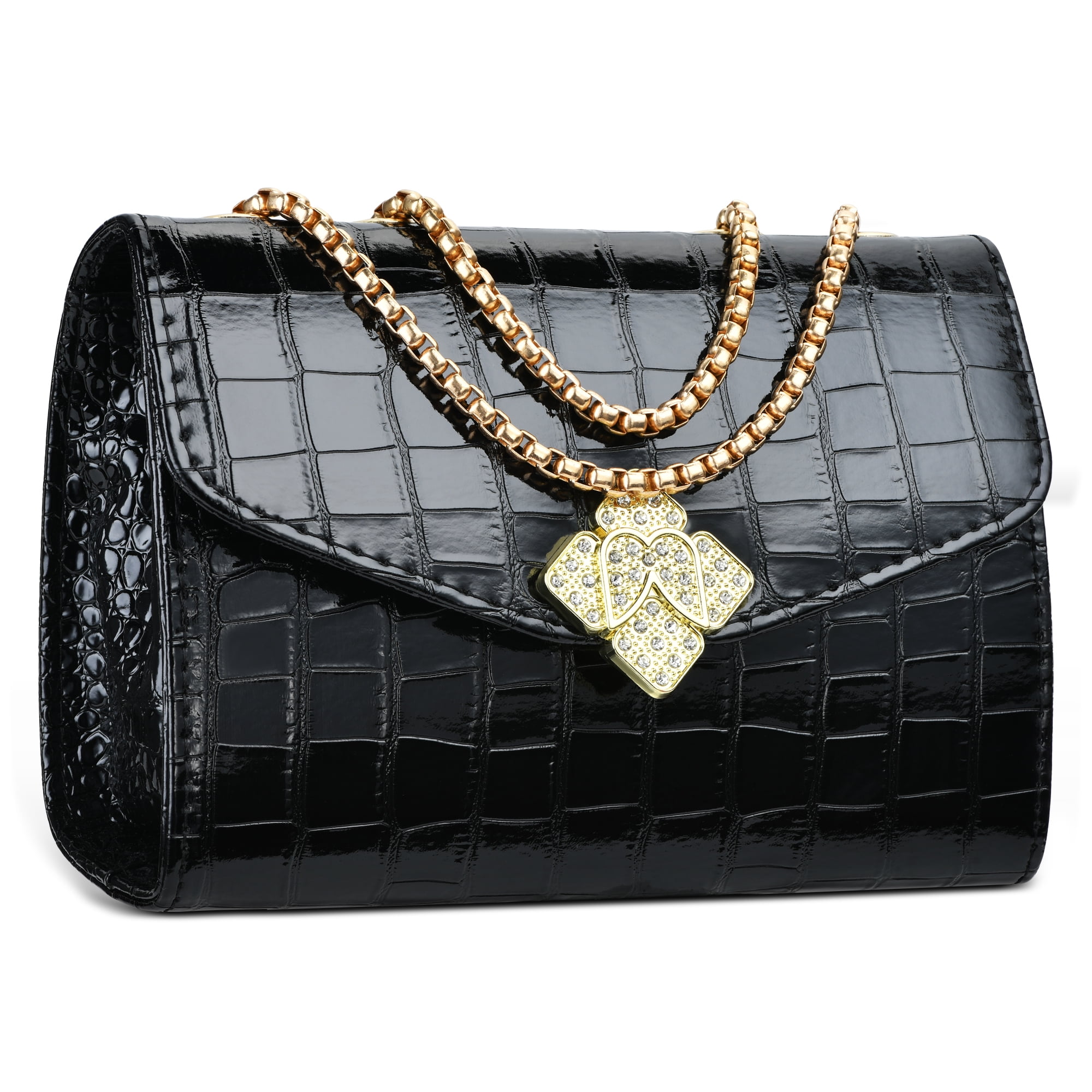 Handmade Leather Womens Top Handle Bag JASMIN in Black 