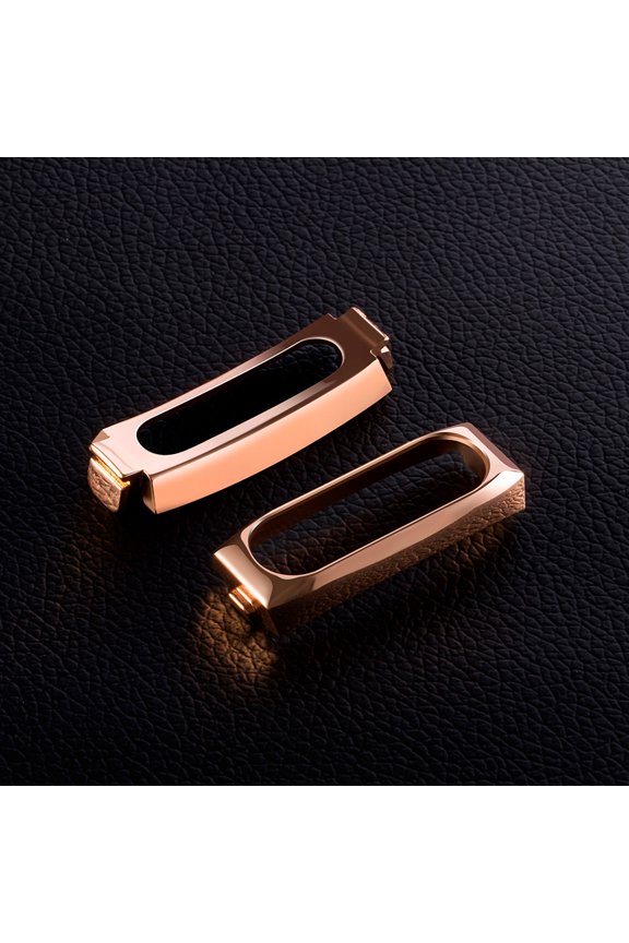 Replacement Wristband Strap + Metal Case For 2 Bracelet High Durability Gold Home Decor