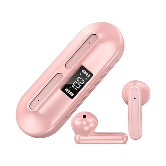 Latrodar Wireless Bluetooth Headset Binaural Digital Creative le Bluetooth Headset Pink 4.8x4 Inch Home Tools