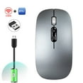 thumbnail image 1 of Latrodar 2.4GHz Wireless Bluetooth Mode Gaming Mouse Safe&Non-Toxic chargeable Mute Mice Gray 4.8x2.8 Inch Home Gadgets, 1 of 4