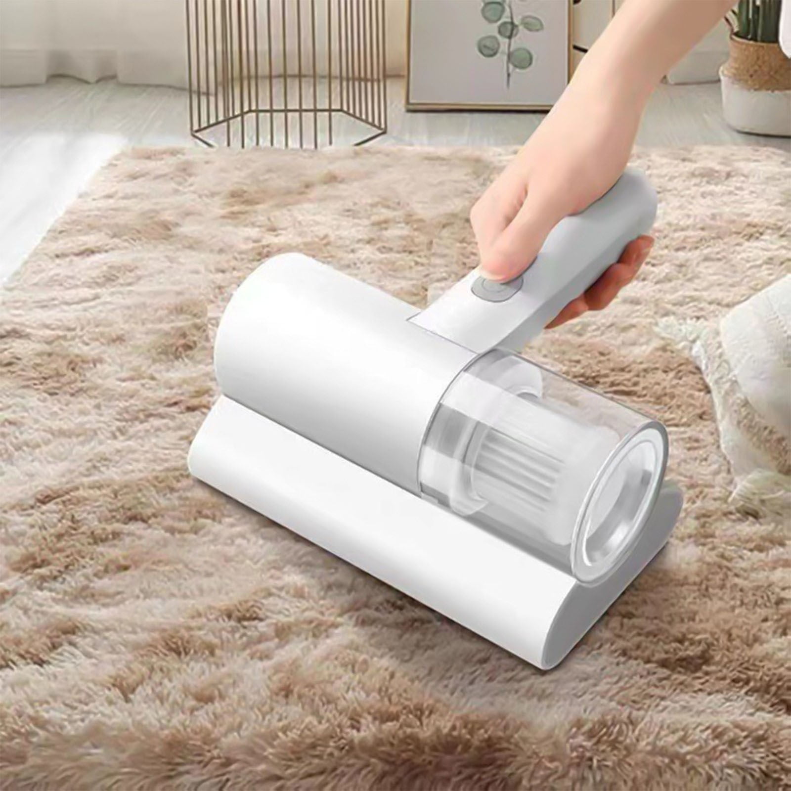 Latrodar Bed Vacuum Cleaner, 12KPa Handheld Mattress Vacuum Cleaner, Sturdy Machine For Mattress white 8x4.8 Inch Home Tools