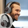 thumbnail image 1 of Latrodar Bluetooth Earphones Over-ear Foldable Computer Wireless Novelty tereo Gaming Headset Gray 7.2x6 Inch Home Stuff, 1 of 5