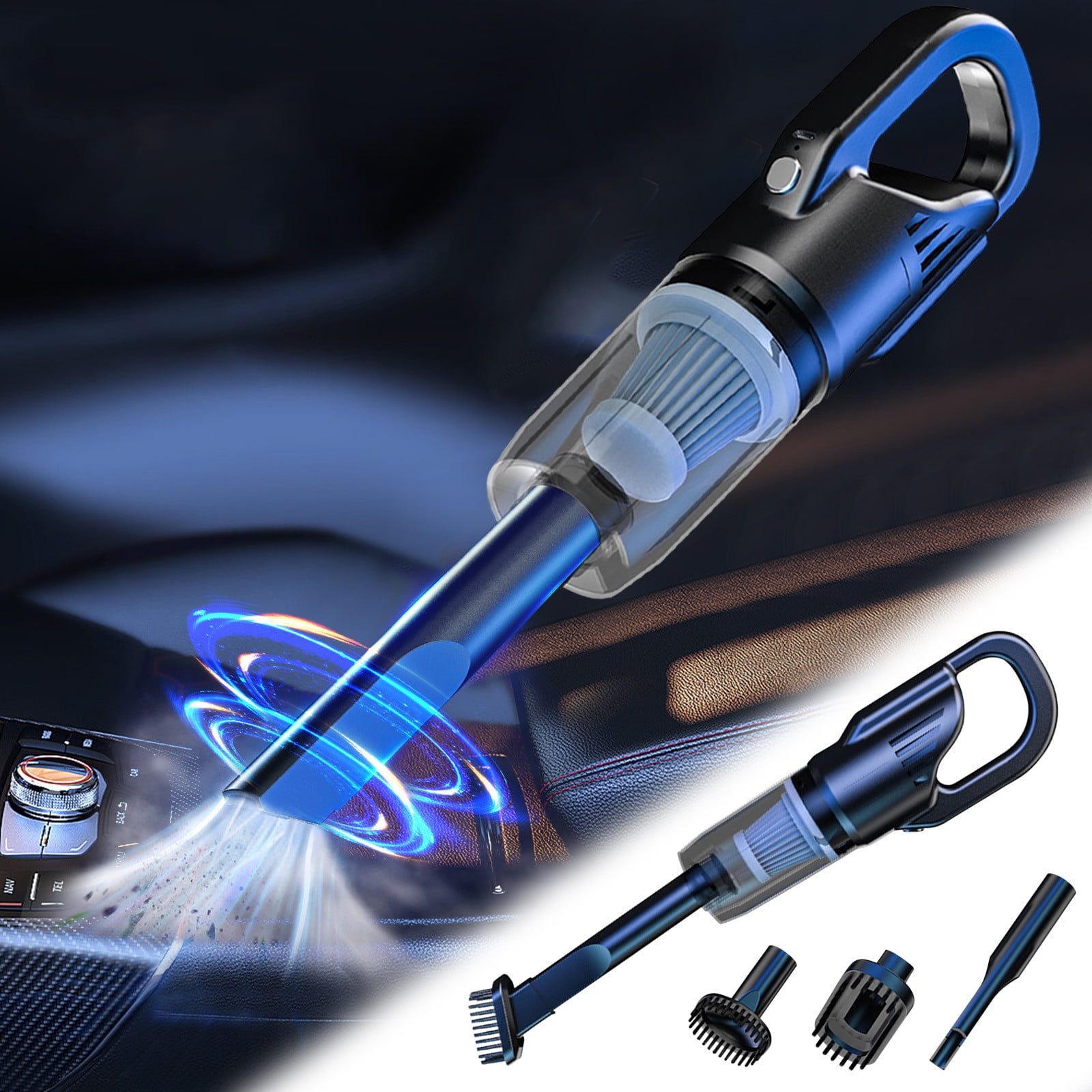 Latrodar Car Wireless Vacuum Cleaner Powerful High Best of Both Worlds held Car Home Indoor black 12.4x4 Inch Home Tools