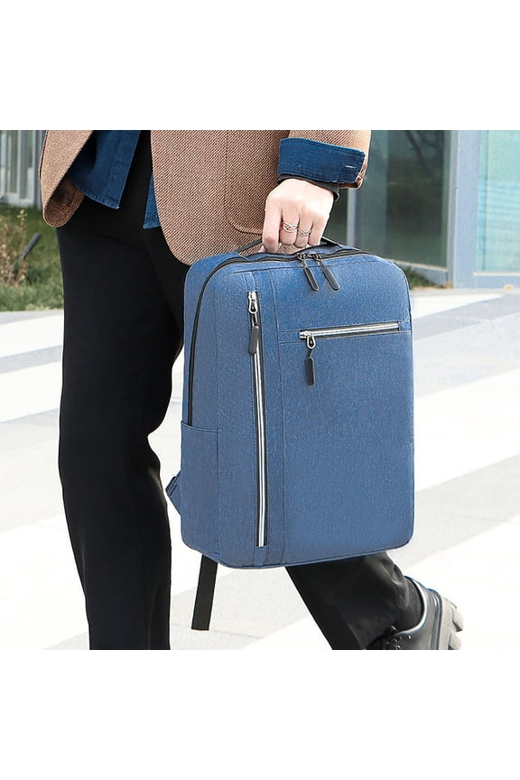 Fashion Three-piece Backpack Backpack Male Business Eco-Friendly Material apacity Students Bag Blue Home Gadgets