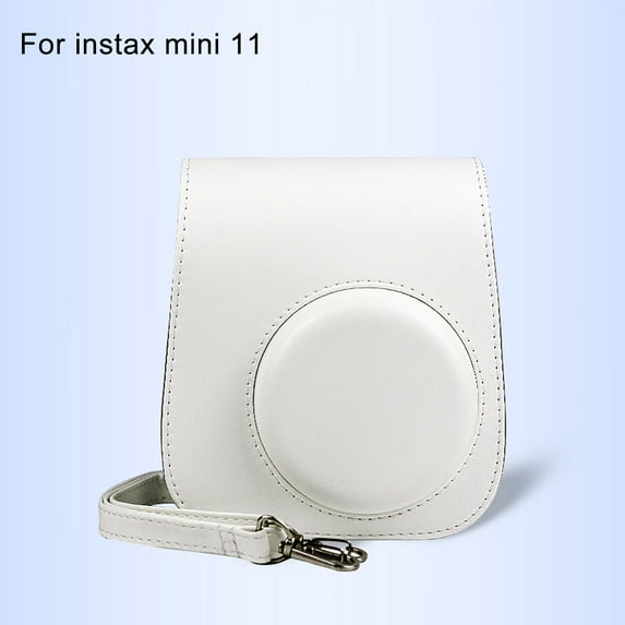 Latrodar Instant Camera Case For Mini 11 Leather Bag Color Protective Case High Durability White 6x6 Inch Home Tools