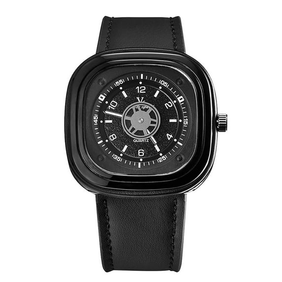 Latrodar Men's fashion watch V6 locomotive trend young student watch V0291 Safe&Non-Toxic Black 6x4 Inch Home Decor