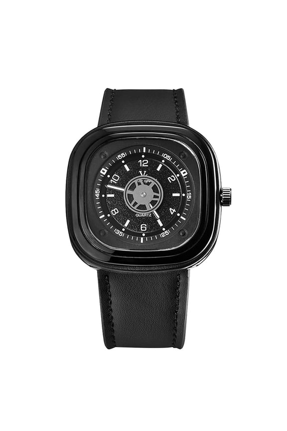 Men's fashion watch V6 locomotive trend young student watch V0291 Safe&Non-Toxic Black 6x4 Inch Home Decor