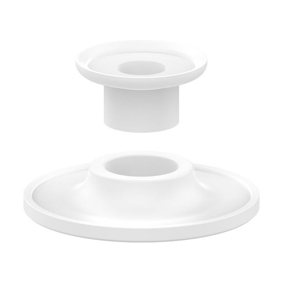 Latrodar Stainless Steel Stand Smart Speaker Metal Base Pad For A Pple HomePod Budget-Friendly White 4x2 Inch Home Decor