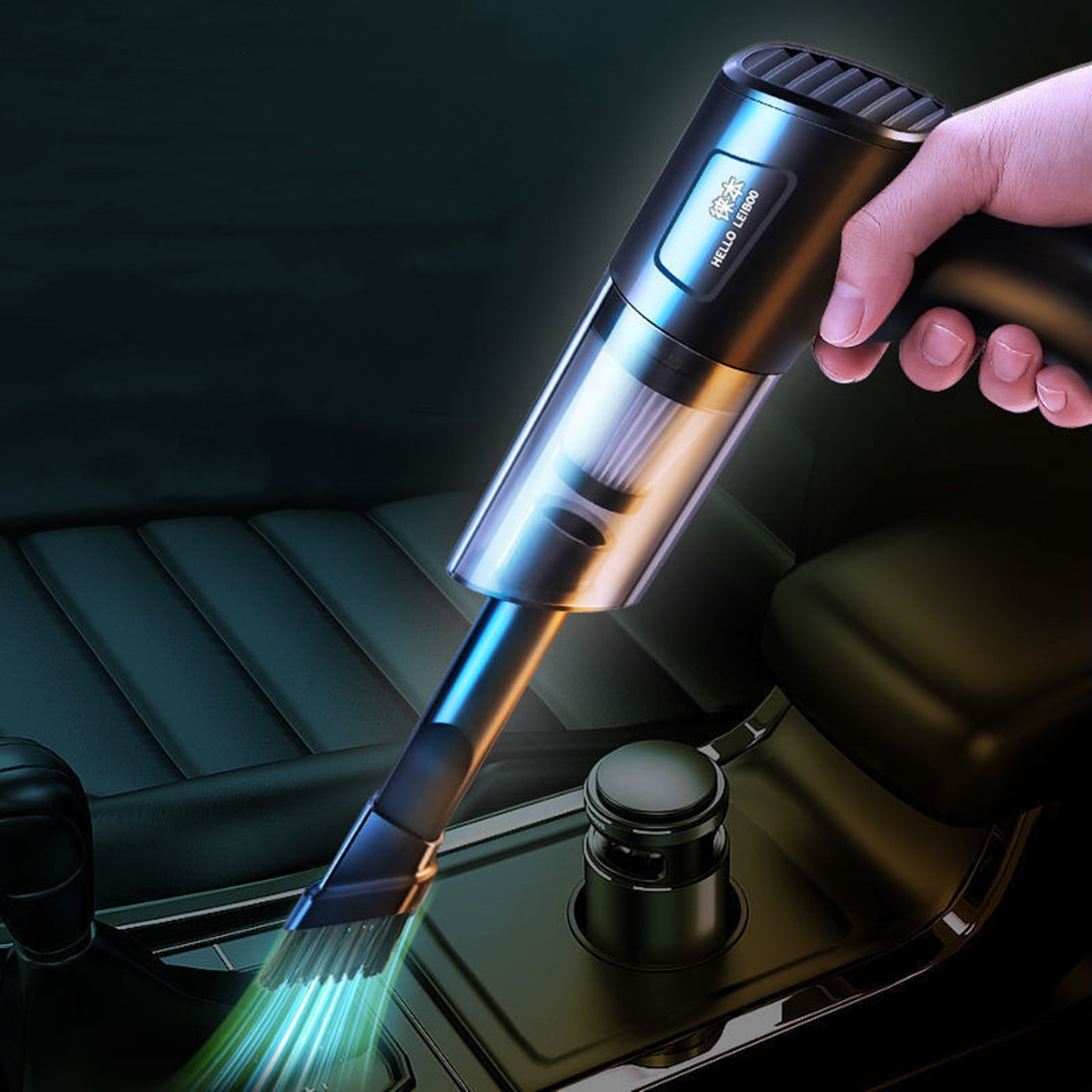 Latrodar Vacuum Cleaner Cord Portable Handheld Car Vacuum Cleaner Budget-Friendly dheld Vacuum Cleaner Black 7.2x6 Inch Home Essentials