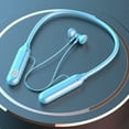 thumbnail image 1 of Latrodar Wireless Bluetooth Earphone Neck Hanging Noise Crafted with Care bud Headset With Mic Blue 6.6x6 Inch Home Essentials, 1 of 2