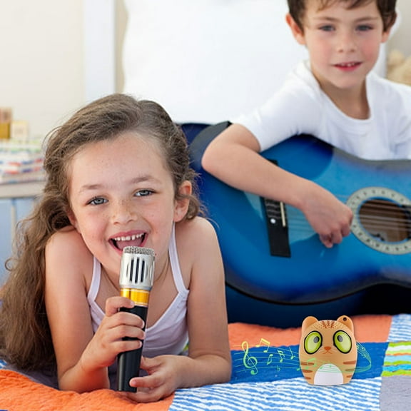 Latrodar Wireless Mini Stereo Bluetooth Small Budget-Friendly bile Phone Subwoofer Orange 3.64x2.8 Inch Home Stuff