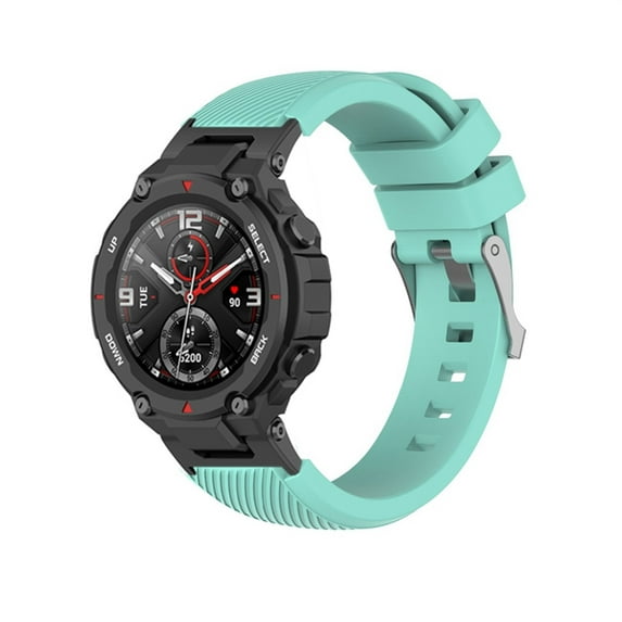 Latrodar 22mm Soft Colorful Non-Toxic or Amazfit T-Rex/pro Mint Green 9.2x1.2 Inch Home Essentials