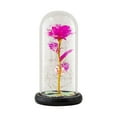 thumbnail image 1 of Latrodar Romantic Glass Rose Flower Wedding Best of Both Worlds Valentine's Day Gift Hot Pink 10x5.2 Inch Home Tools, 1 of 2