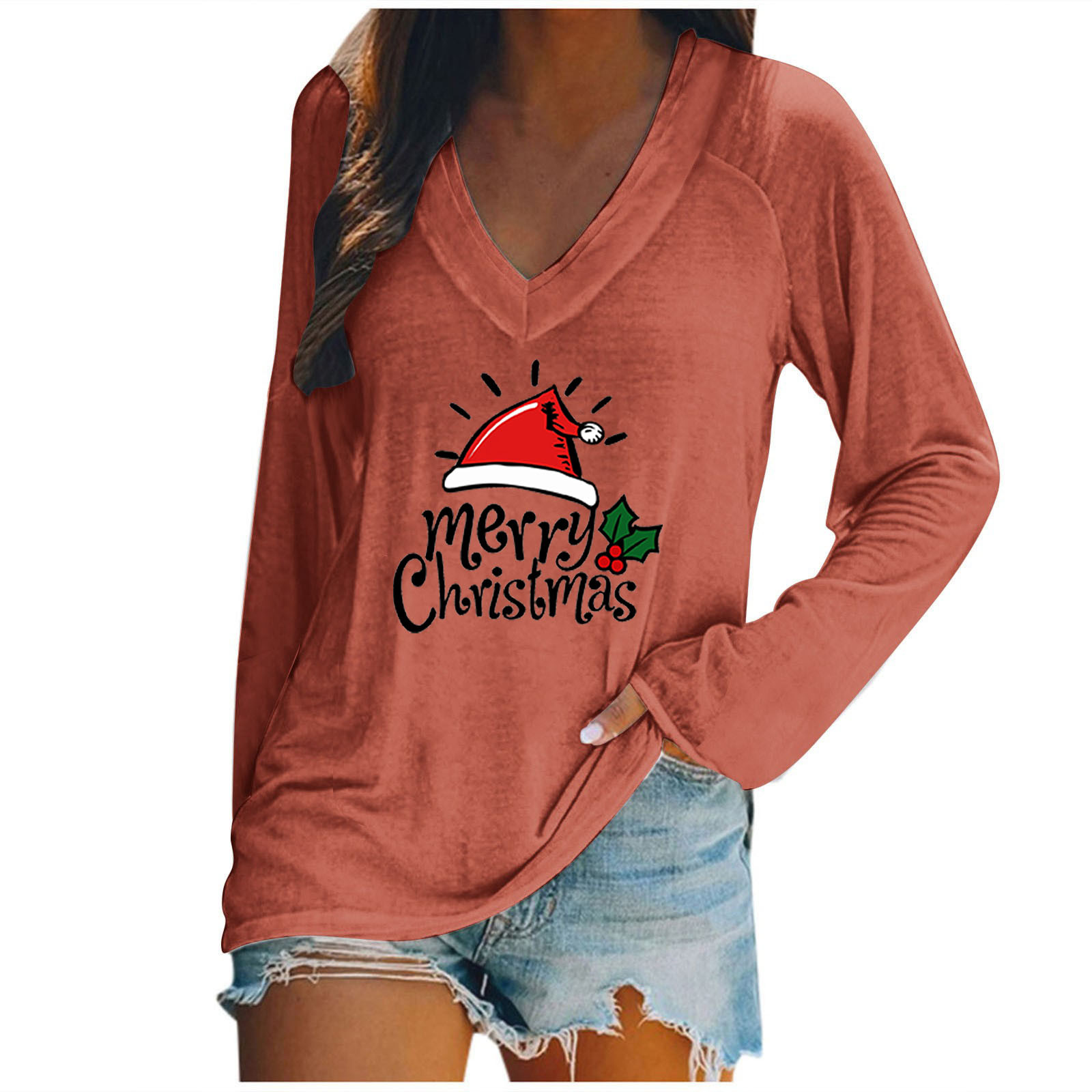 Black & Friday Deals DianGeFu Womens Long Sleeve Print Loose Blouse