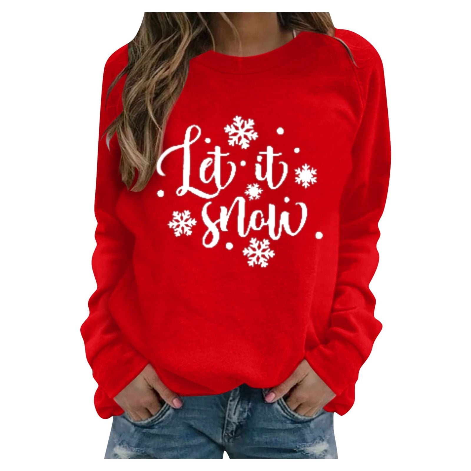 Black and Friday Deals Dianli Christmas Tops for Women Long Sleeve