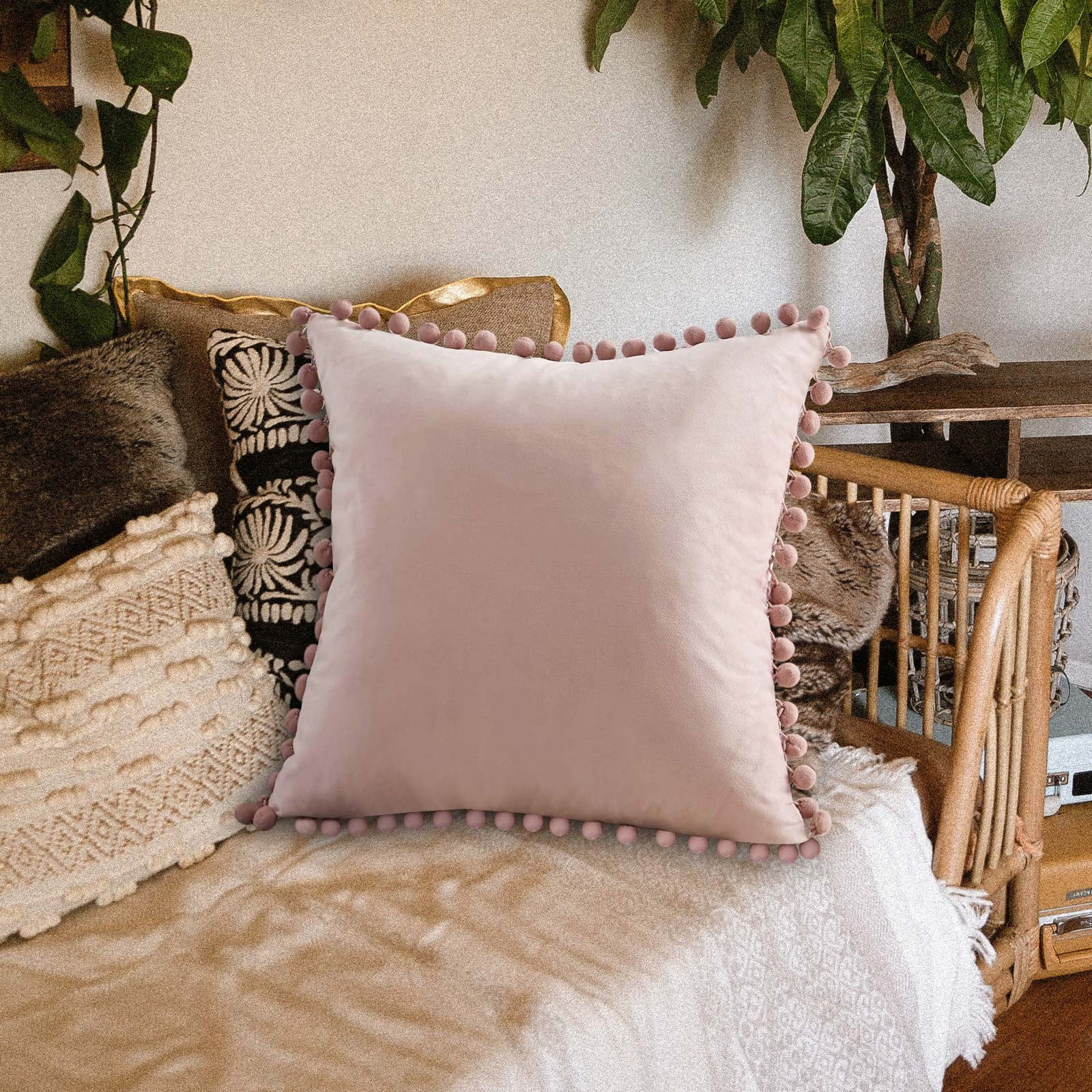 Black of Friday Deals, Fall Pillow Covers Kingtowag Soft Solid