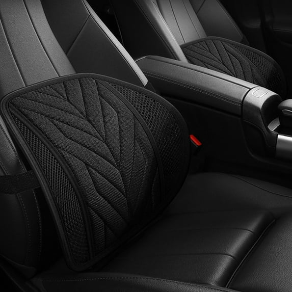 FengErXian Clearance Car Gadgets for Inside of Car Linen Car Lumbar Cushion Four Seasons Breathable Car Home Massage Lumbar Back Cushion Car Lumbar Support Interior Supplies