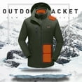 thumbnail image 1 of Clothes Idoravan Heated Jackets for Men Outdoor Warm Clothing Heated for Riding Skiing Fishing Charging Via Heated Coat Army Green XXL, 1 of 6