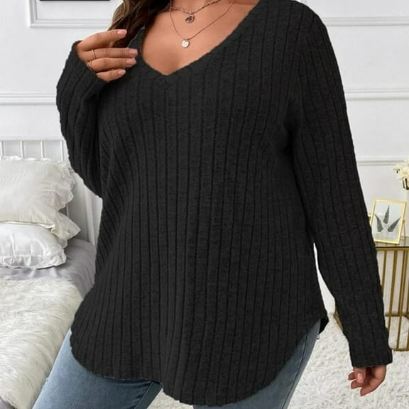 Idoravan Sweaters for Women Fall Womens Winter New Fashion Long Sleeve Sweater for Women