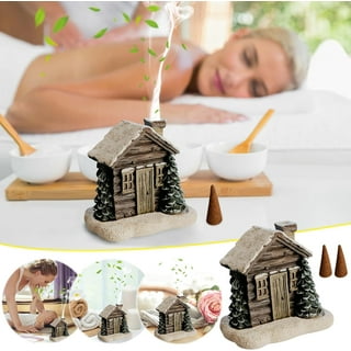 Log Cabin Snowy Winter Incense Cone Burner – Ajouter