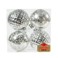 thumbnail image 1 of Iumwxz 4pcs Christmas 10CM Set Ball Broken Ball Plated Plastic Christmas Tree Decoration Pendant Christmas ornaments christmas gifts Reduced home decor christmas clearance outdoors indoor, 1 of 3