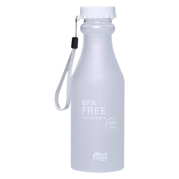 Black&Friday Deals Iumwxz 550ml Large Plastic Water Bottle Transparent Matte Water Bottle Portable Not Easy to Break Water Cup Outdoor Sports Travel Water Bottle Portable Leak-Proof Multicolor