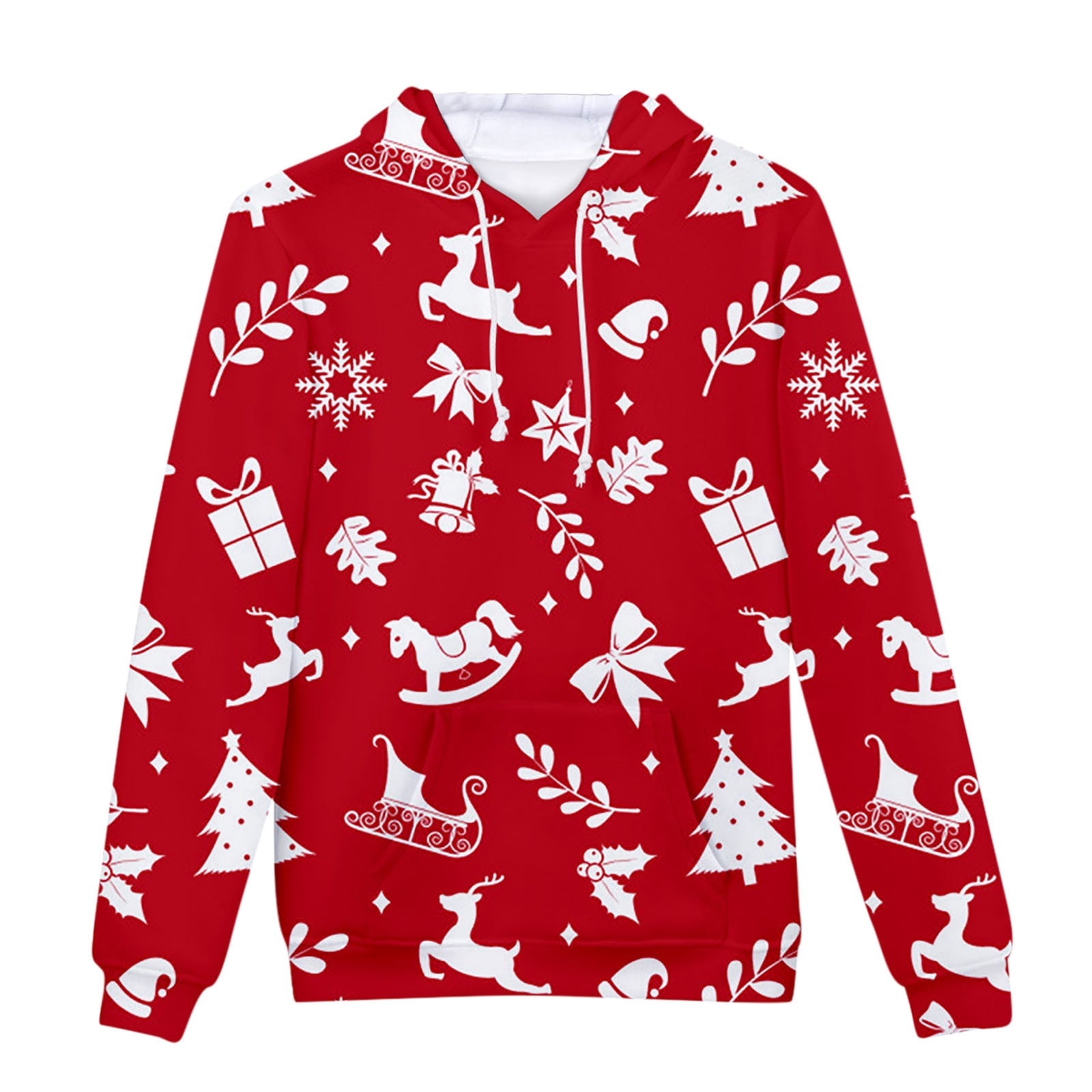 Black and Friday Deals JGTDBPO Christmas Ugly Pullover Hoodie For Men