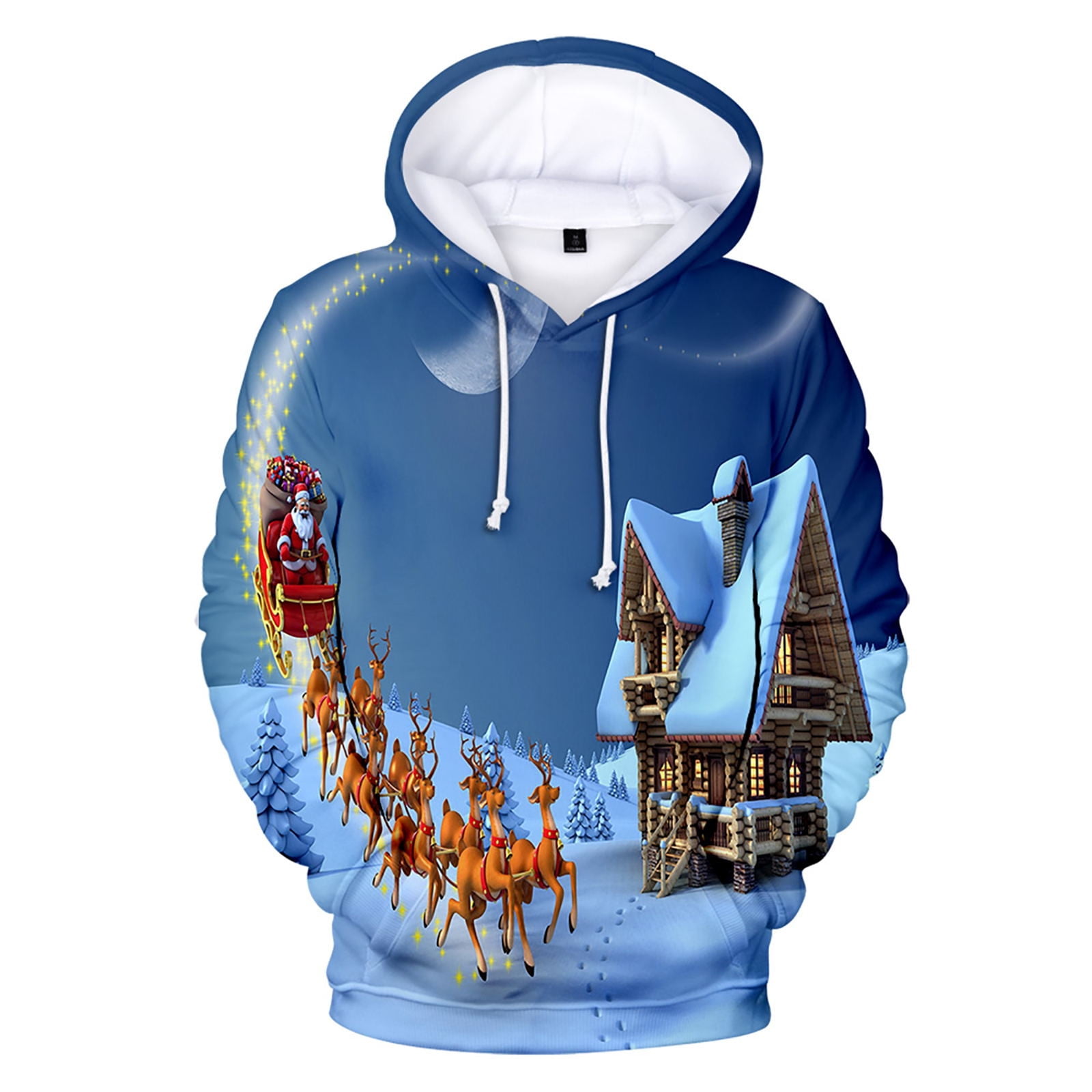 Black and Friday Deals JGTDBPO Christmas Ugly Pullover Hoodie For Men