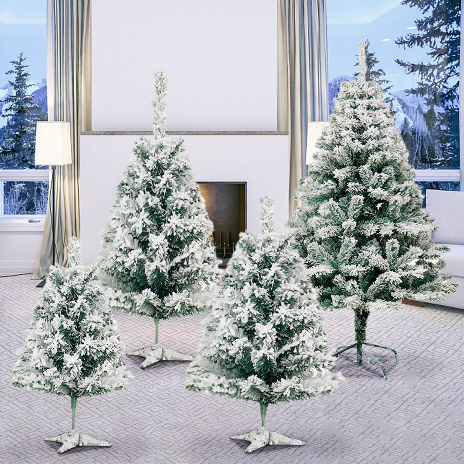 Black for Friday Deals! KBODIU LED Christmas Tree Premium Hinged Spruce