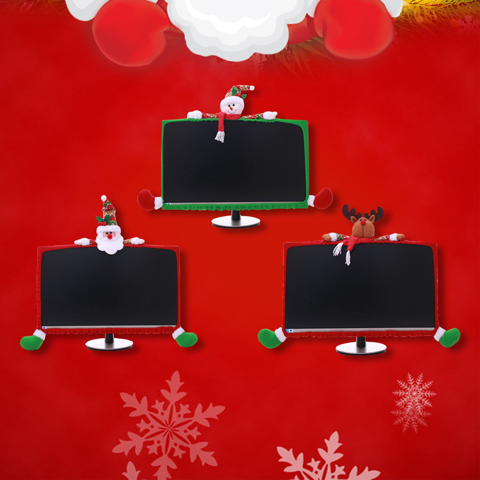 Black and Friday Deals Karymi 1 Pack Christmas Computer Monitor Border
