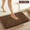 thumbnail image 1 of Clearance Sale, Bath Mat Kingtowag Bathroom Accessories, Coffee Color Chenille Living Room Bathroom Absorbent Floor Mat, Door Mat 1Pc Bathroom Mat, Special Offers, 1 of 9