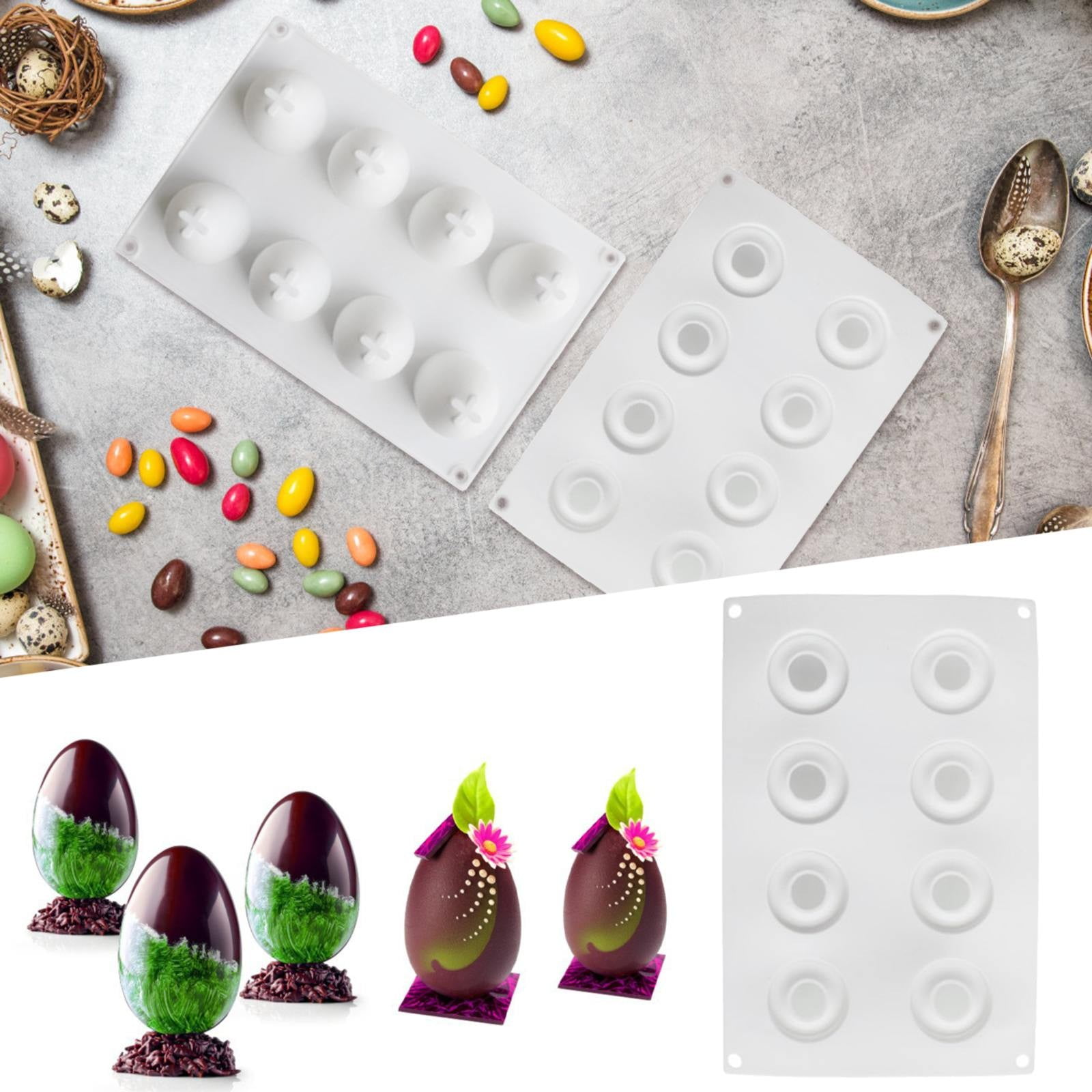 Black of Friday Deals Kingtowag Epoxy Mold, Easter Eggs 8 Eggs Cake