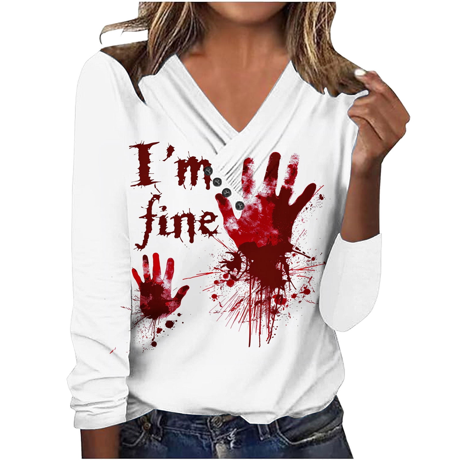 Black and Friday Deals Woman 2024 Scary Halloween Costumes Printed