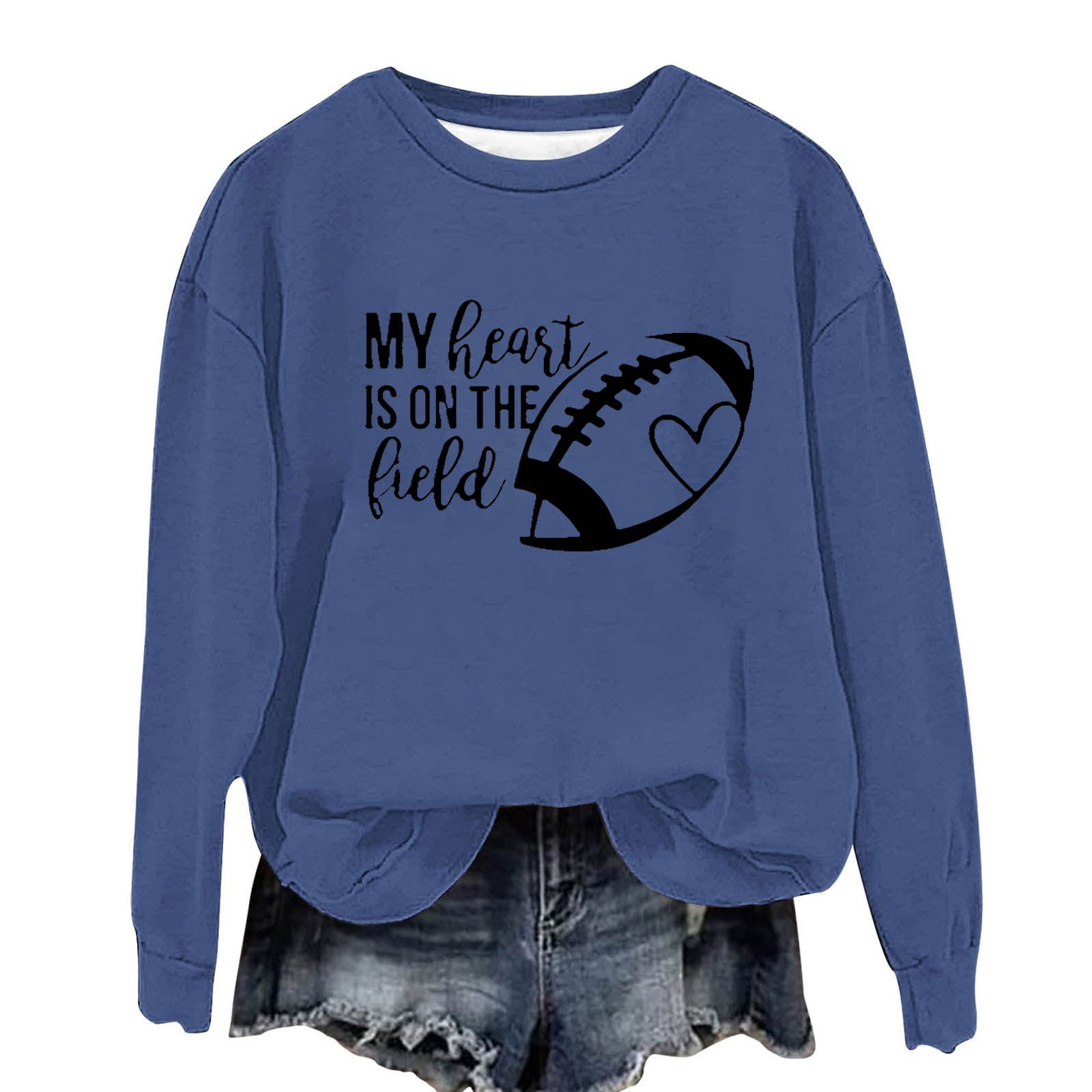 Black and Friday Deals! Xqxayjr Womens Long Sleeve Comfy Fall Tops