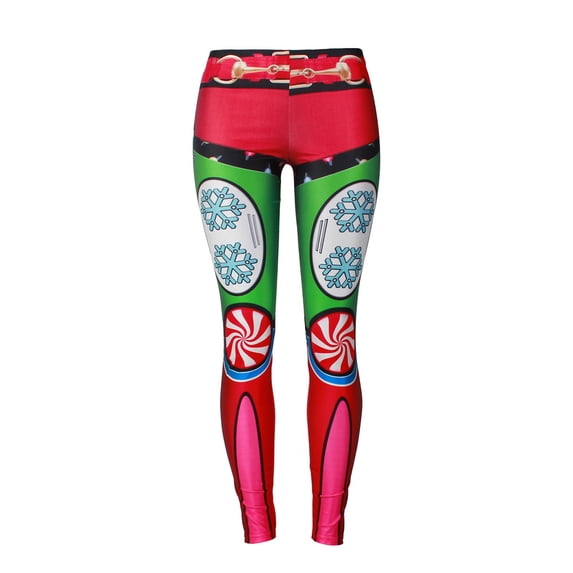 gakvbuo Winter Leggings For Women Tight Thermal Pants Sweatpants For Women Girls Christmas Leggings Skinny Jingle Bell Printed High Waist Stretchy Tights Trouser Yoga Pants