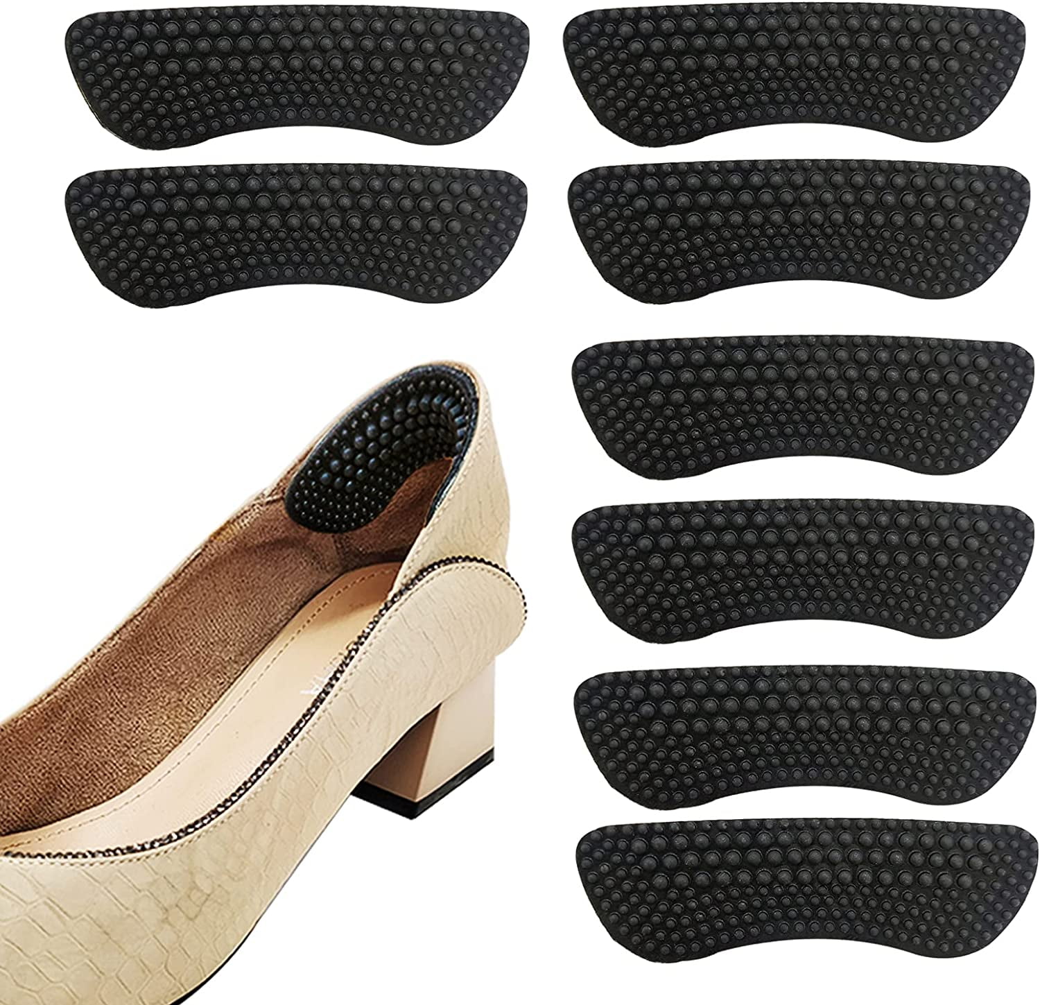 Black.Friday Heel Grips Liner Cushions Inserts for Loose Shoes, Heel