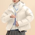thumbnail image 1 of Black*Friday Sale ChaoHeng Women's Winter Puffer Jackets Women's Solid Color Parka Cotton Jacket,Waterproof Windproof Outdoor Hooded Fleece Lined Long Sleeve Coat, 1 of 4