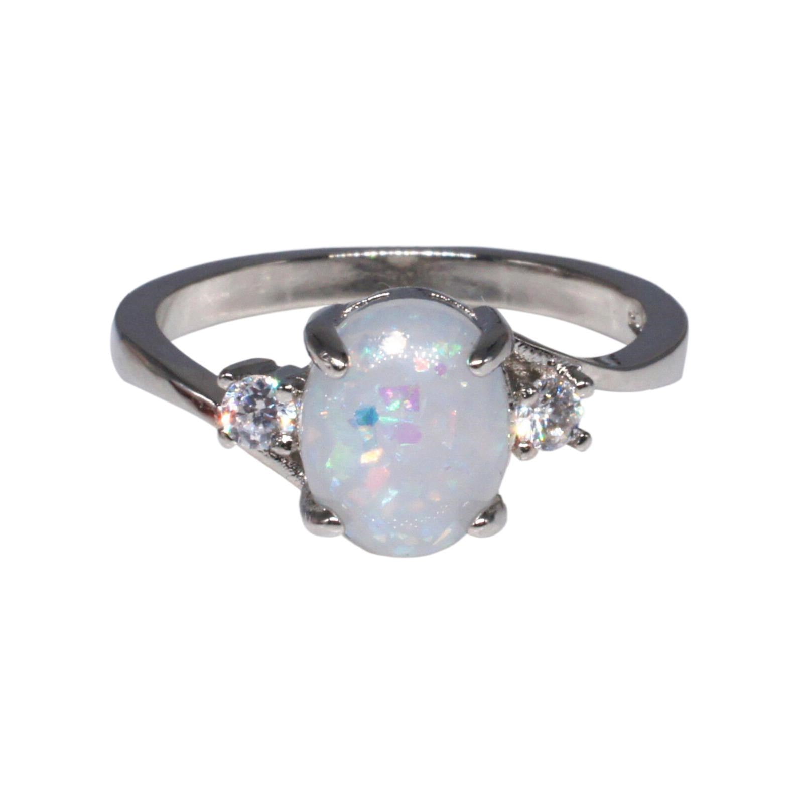 Black and Friday Sales 2024 2packs Rings,Fine Ladies Silver Ring Oval