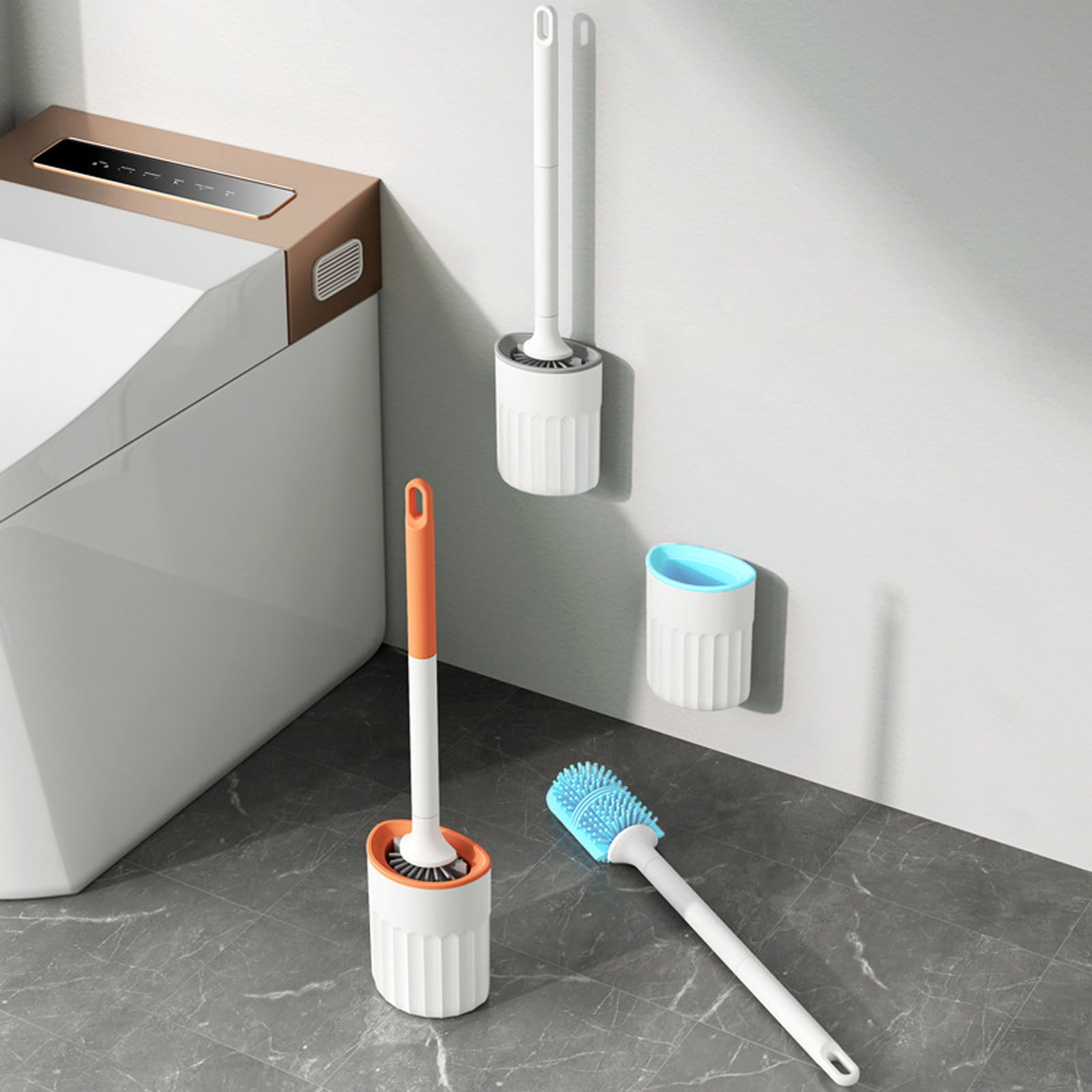 Black and Friday Sales kkbbma Toilet Brush With Bristles Under 5 Toilet Brush With Silica